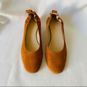 Everlane {Day Heel} in Cognac Suede